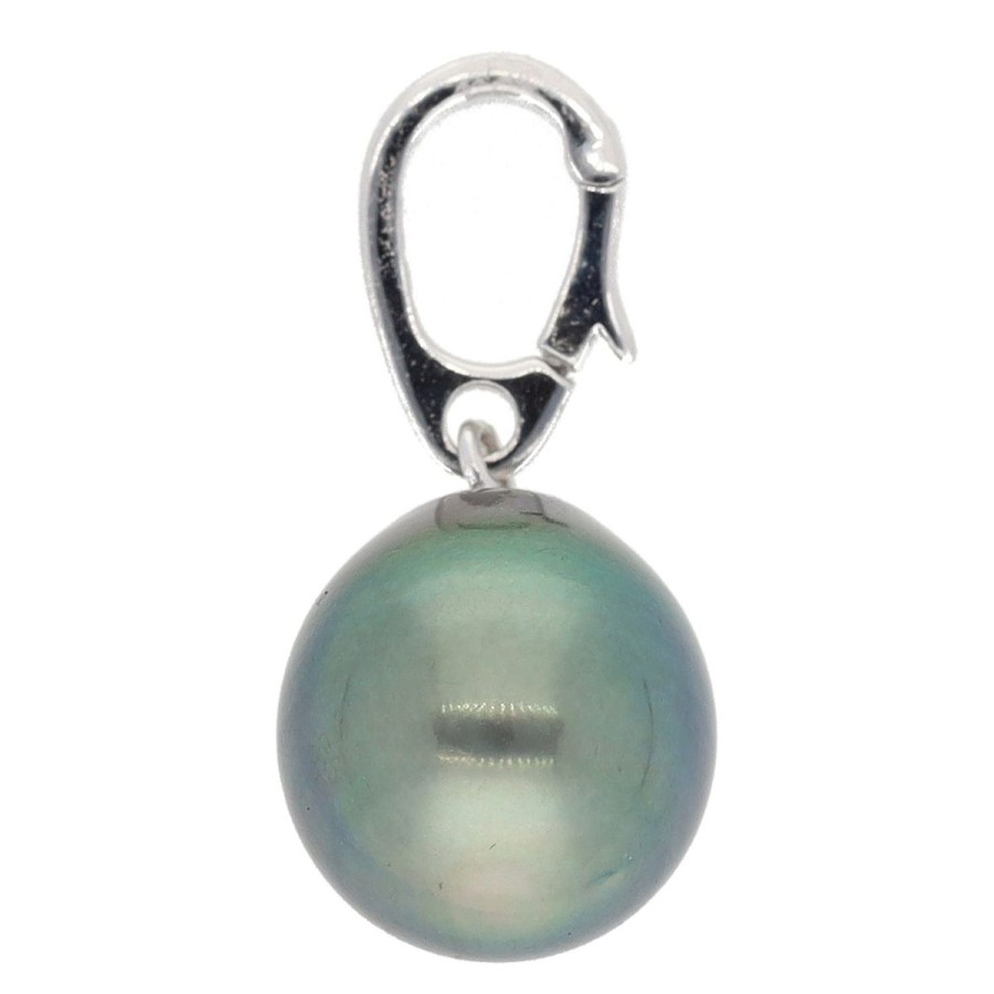 Gem Shopping Aquarian Pearls Tahitian Pearl Enhancer In Sterling Silver | Pearl