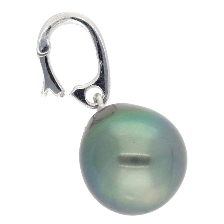 Gem Shopping Aquarian Pearls Tahitian Pearl Enhancer In Sterling Silver | Pearl