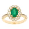 Gem Shopping Effy Emerald And Diamond Ring In 14K | Emerald