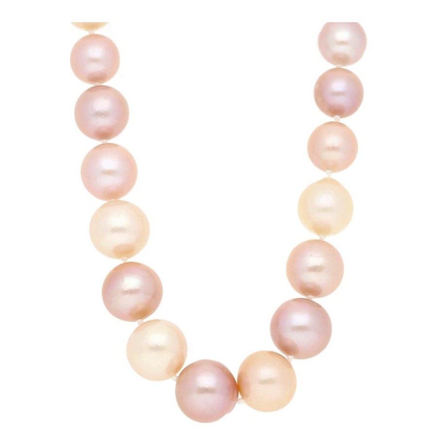 Gem Shopping Freshwater Pearl Beaded Necklace In Vermeil | Pearl