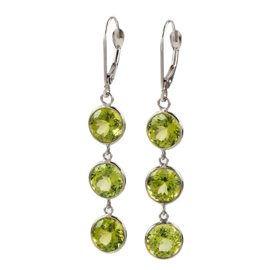 Gem Shopping Cut By Ben Peridot Earrings In 14K | Peridot