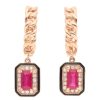 Gem Shopping Effy Ruby And Diamond|Enamel Dangle Earrings In 14K | Ruby