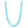 Gem Shopping Cut By Ben Aquamarine Beaded Necklace In Sterling Silver | Aquamarine