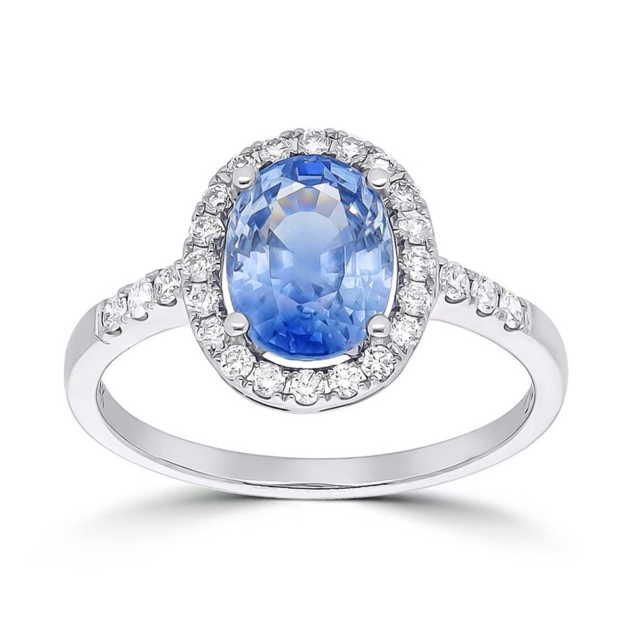 Gem Shopping Cut By Ben Sapphire And Diamond Ring In 14K | Sapphire