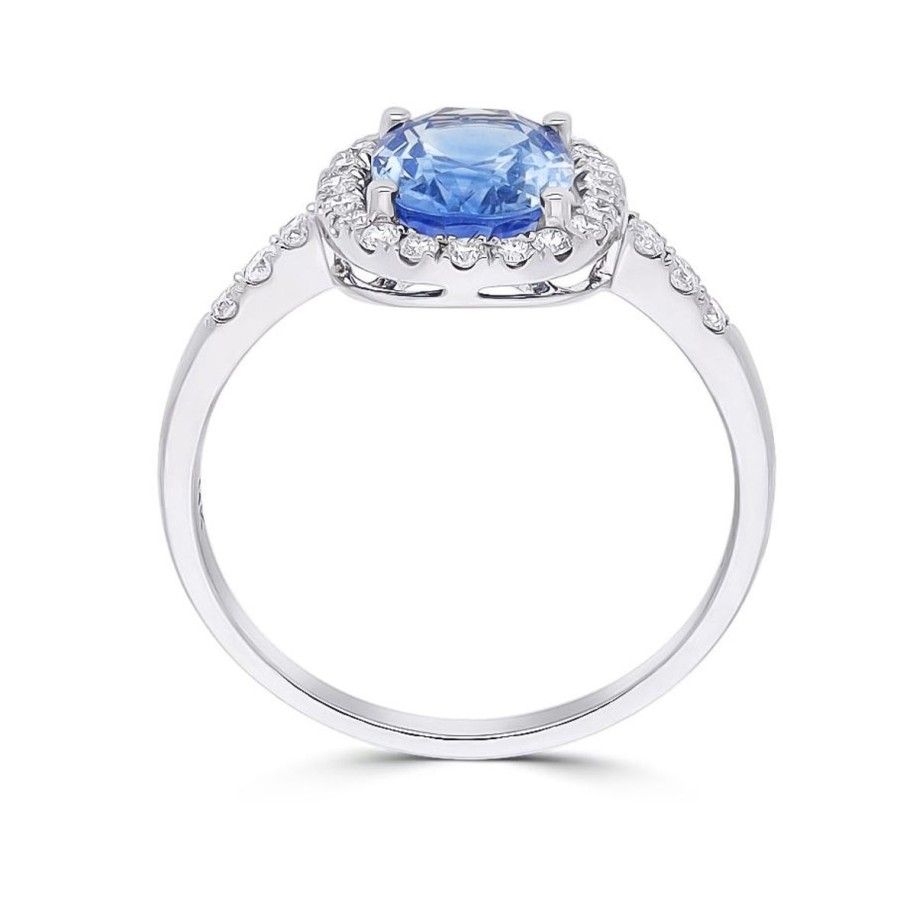 Gem Shopping Cut By Ben Sapphire And Diamond Ring In 14K | Sapphire