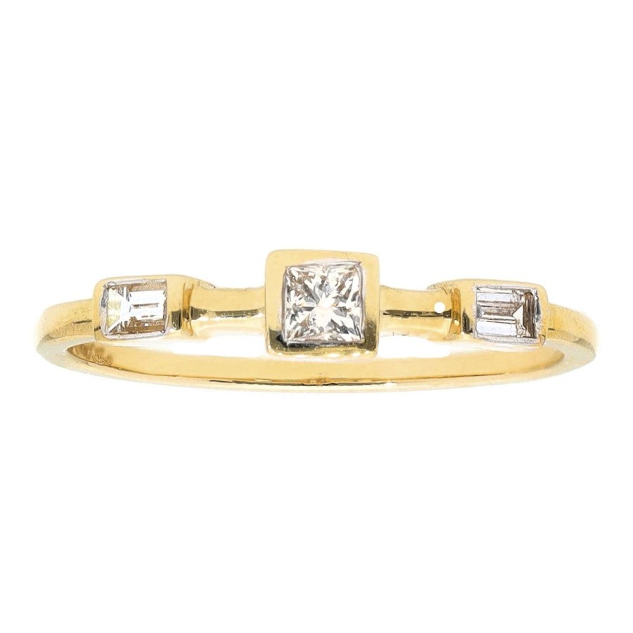 Gem Shopping Kallati Mosaic Diamond Ring In 14K Yellow Gold | Diamond