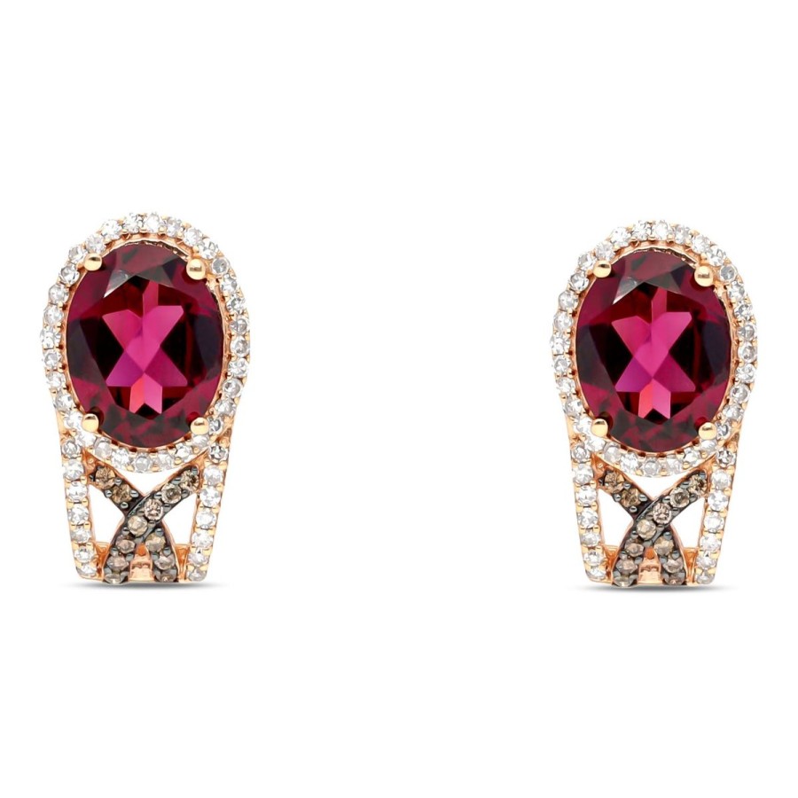 Gem Shopping Effy Rhodolite Garnet And Diamond Earrings In 14K | Garnet