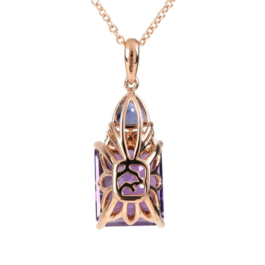 Gem Shopping Effy Amethyst|Tanzanite And Diamond Pendant In 14K | Amethyst