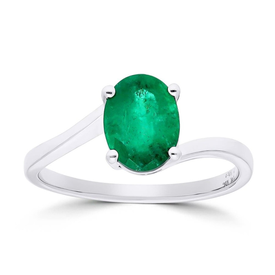 Gem Shopping Gem Bleu Emerald Ring In 14K | Emerald