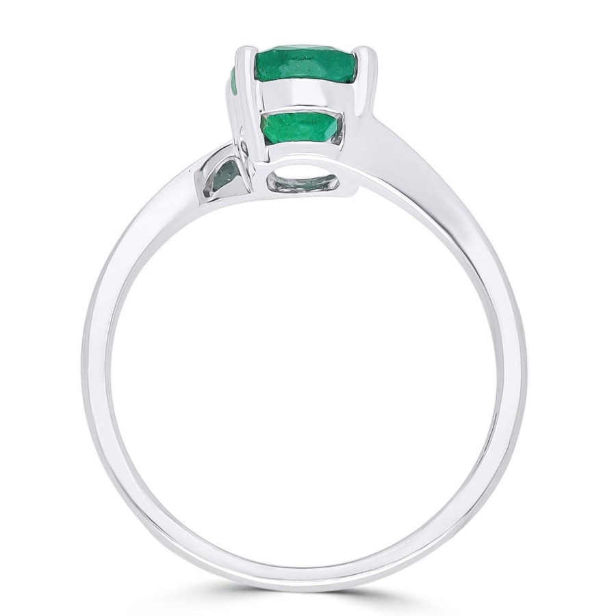 Gem Shopping Gem Bleu Emerald Ring In 14K | Emerald