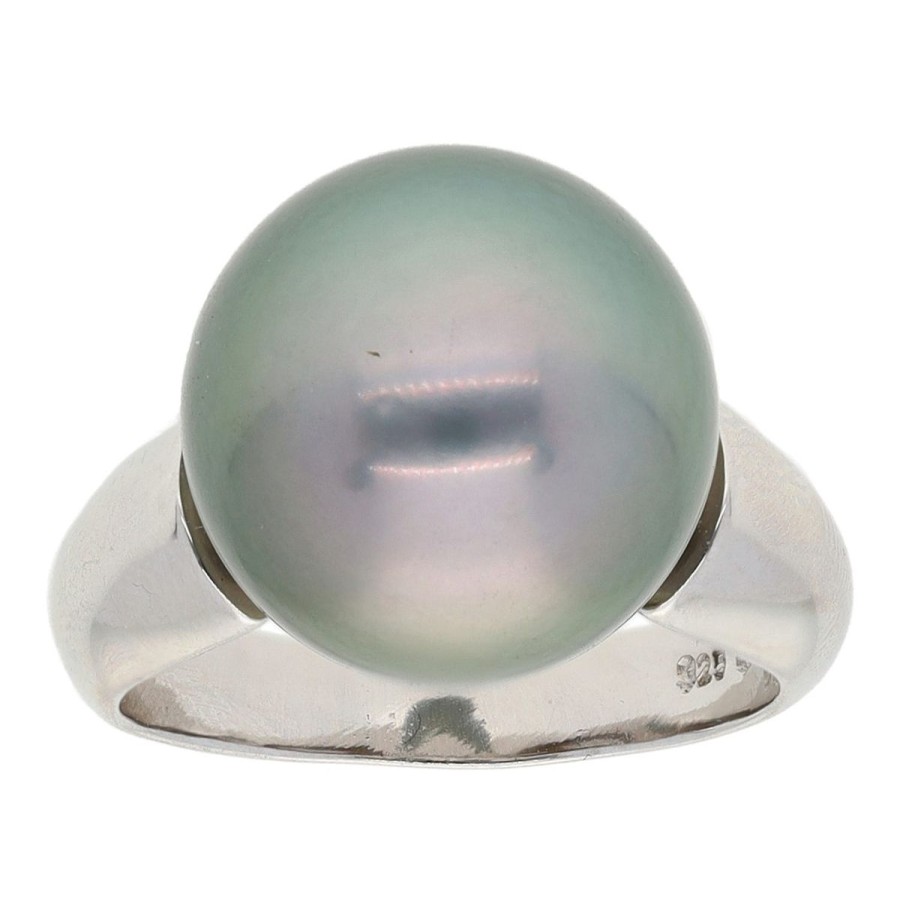 Gem Shopping Aquarian Pearls Tahitian Cultured Pearl Ring In Sterling Silver | Pearl