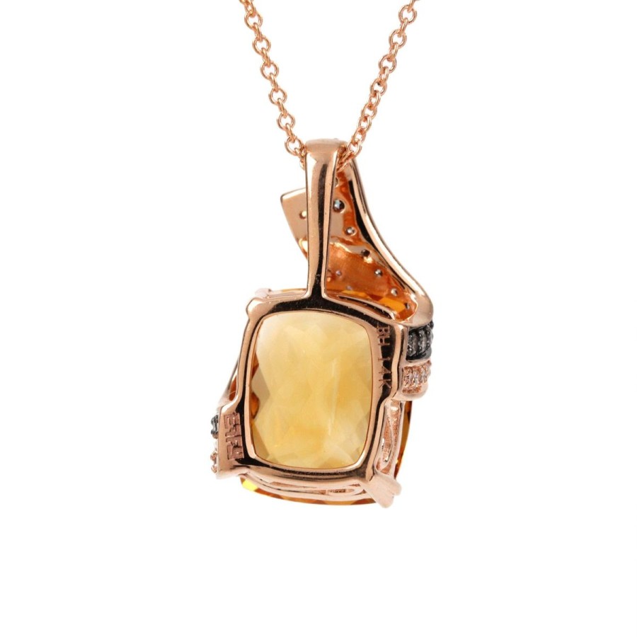 Gem Shopping Effy Citrine And Diamond Pendant In 14K | Citrine