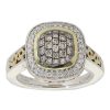 Gem Shopping Charles Krypell Diamond Ring In Sterling Silver|14K | Diamond