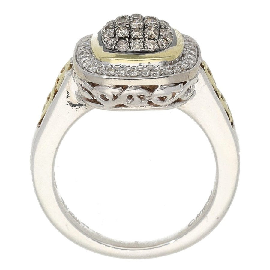 Gem Shopping Charles Krypell Diamond Ring In Sterling Silver|14K | Diamond