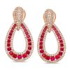 Gem Shopping Ruby And Diamond Earrings In 14K | Ruby