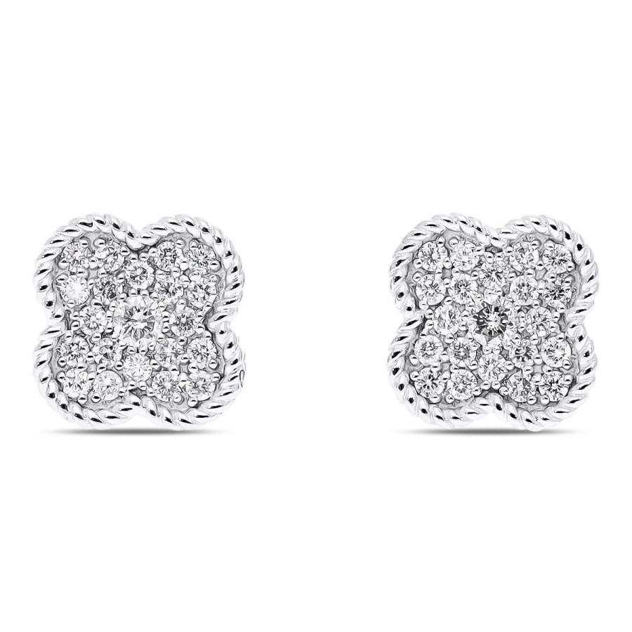 Gem Shopping Diamond Stud Earrings In 14K | Diamond