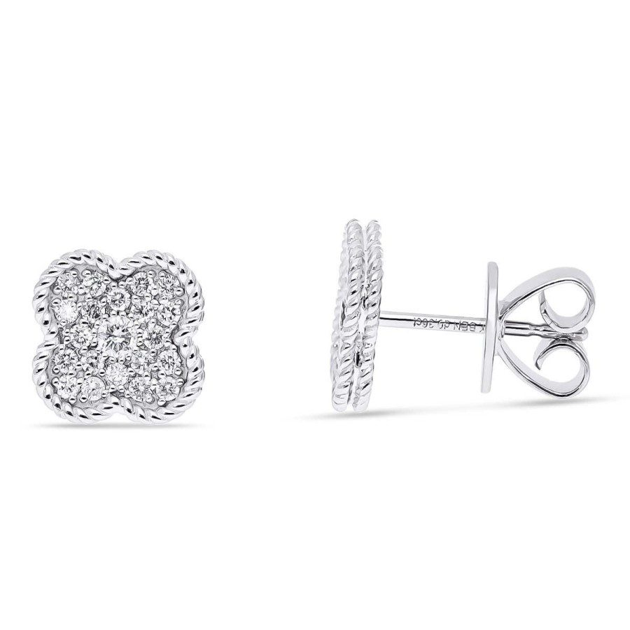 Gem Shopping Diamond Stud Earrings In 14K | Diamond