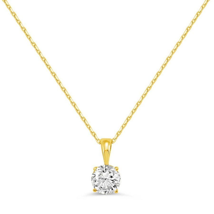 Gem Shopping 1.0 Ct Diamond Solitaire Pendant In 14K | Diamond