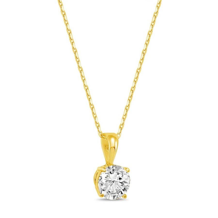 Gem Shopping 1.0 Ct Diamond Solitaire Pendant In 14K | Diamond