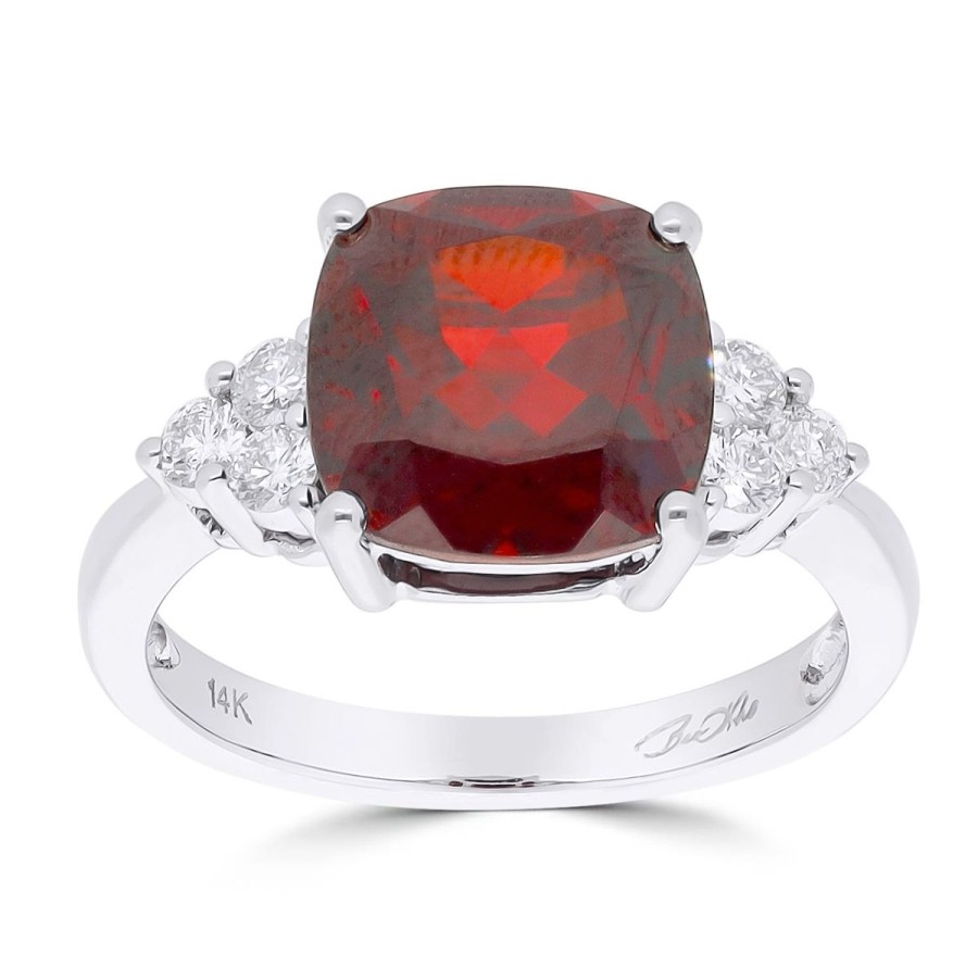 Gem Shopping Cut By Ben Ant Hill Garnet And Diamond Ring In 14K | Garnet