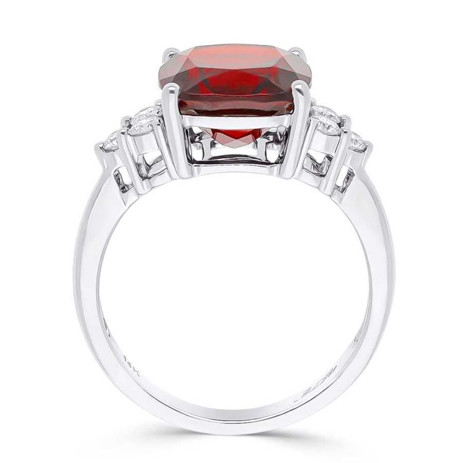 Gem Shopping Cut By Ben Ant Hill Garnet And Diamond Ring In 14K | Garnet