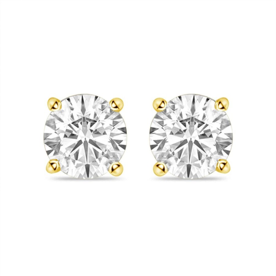 Gem Shopping 3/4 Ctw Diamond Stud Earrings In 14K | Diamond