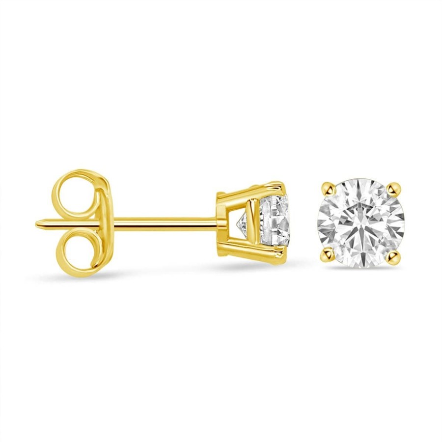 Gem Shopping 3/4 Ctw Diamond Stud Earrings In 14K | Diamond