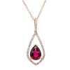 Gem Shopping Effy Rhodolite Garnet And Diamond Pendant In 14K | Garnet