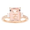 Gem Shopping Effy Morganite And Diamond Ring In 18K | Morganite