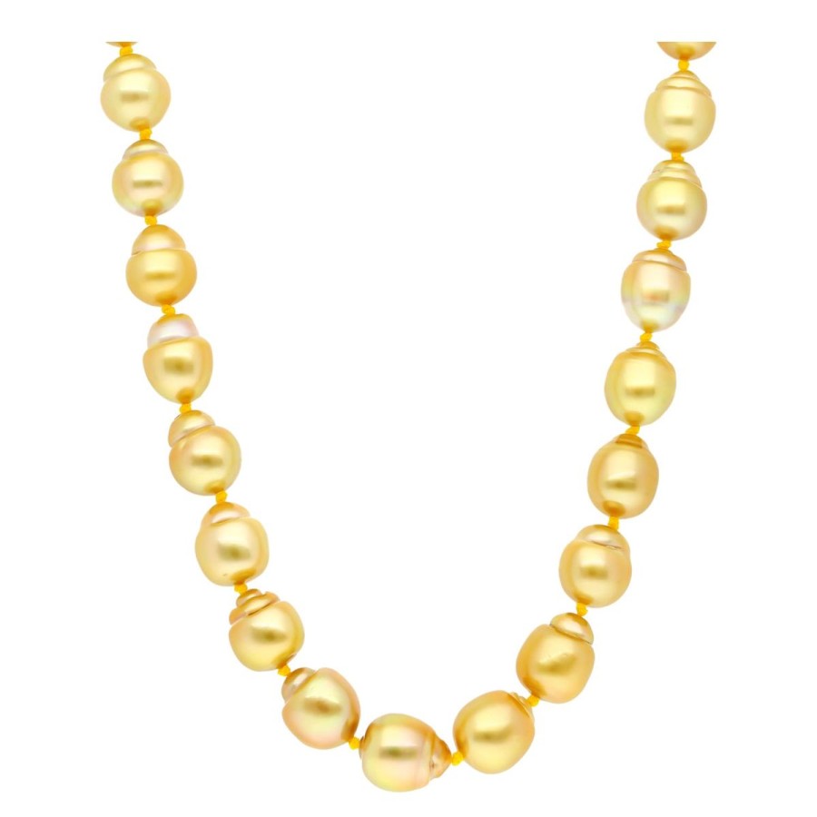 Gem Shopping Cut By Ben Cultured South Sea Pearl Necklace In Sterling Silver | Pearl