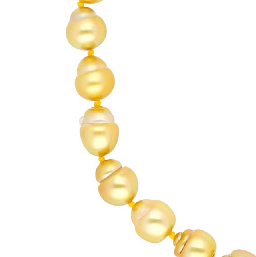 Gem Shopping Cut By Ben Cultured South Sea Pearl Necklace In Sterling Silver | Pearl