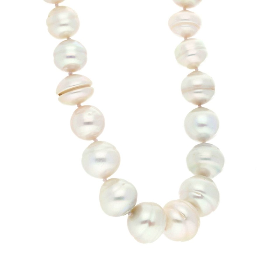 Gem Shopping Aquarian Pearls South Sea Pearl Necklace In Sterling Silver | Pearl