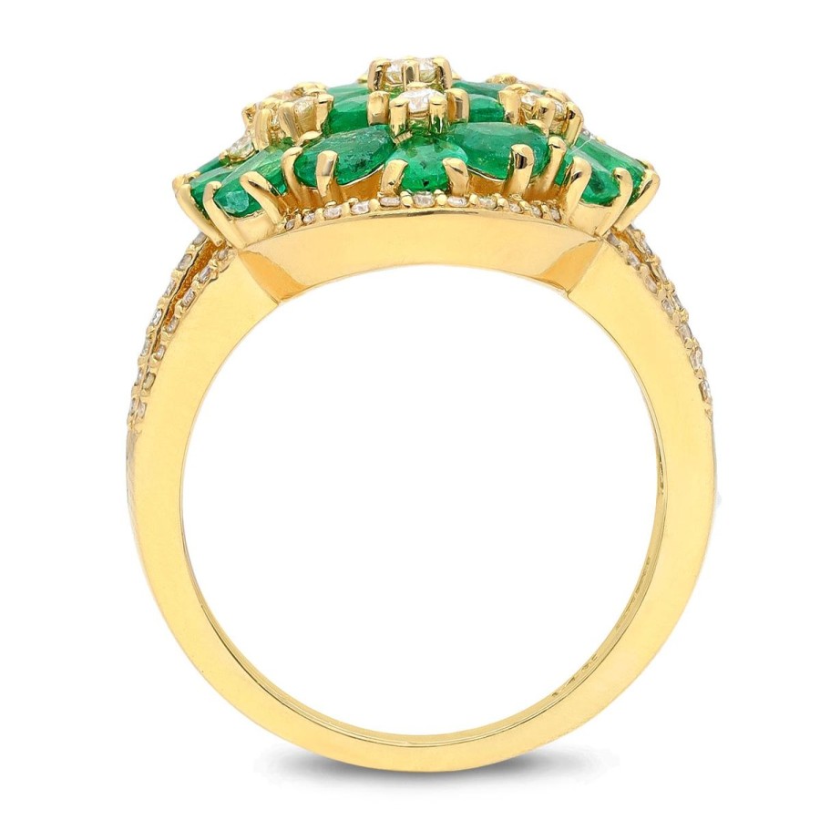 Gem Shopping Effy Emerald And Diamond Ring In 14K | Emerald