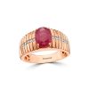 Gem Shopping Effy Ruby And Diamond Ring In 14K Rose Gold | Ruby