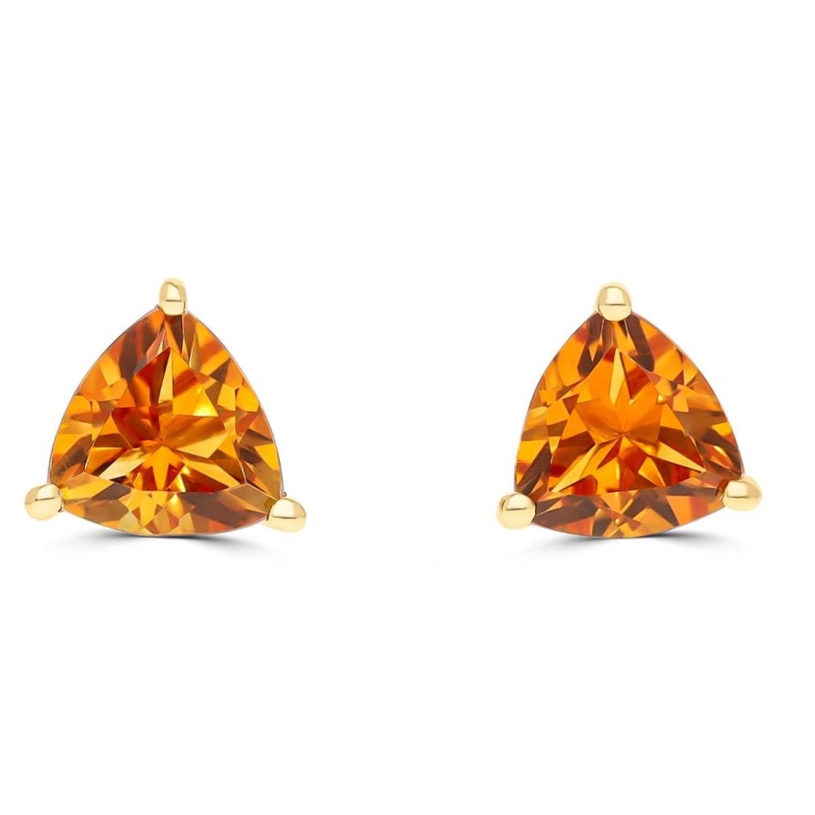 Gem Shopping Cirari Couture Citrine Stud Earrings In 14K | Citrine