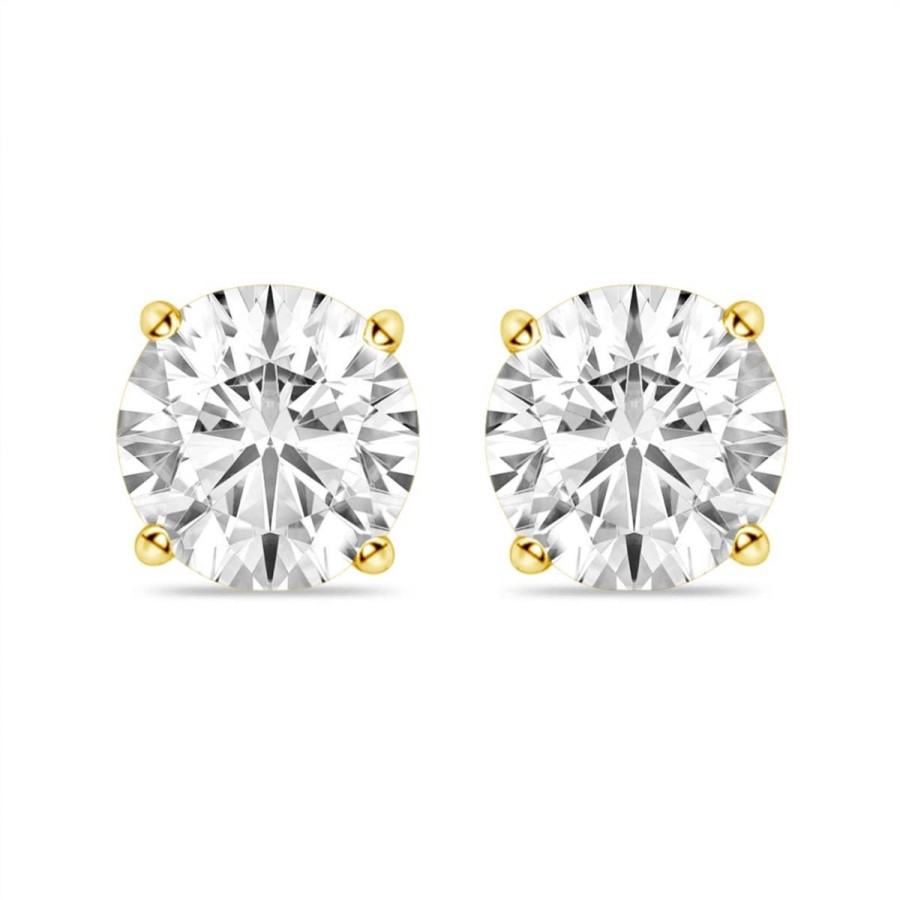 Gem Shopping 1 1/2 Ctw Diamond Stud Earrings In 14K | Diamond