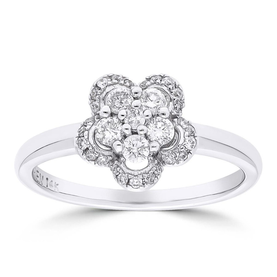 Gem Shopping Diamond Ring In 14K | Diamond