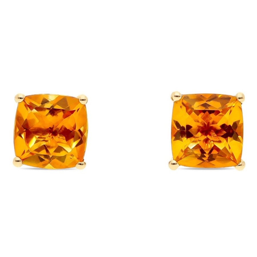 Gem Shopping Cirari Couture Citrine Stud Earrings In 14K | Citrine