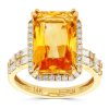 Gem Shopping Effy Citrine And Diamond Ring In 14K | Citrine