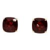 Gem Shopping Garnet Stud Earrings In 14K Yellow Gold | Garnet