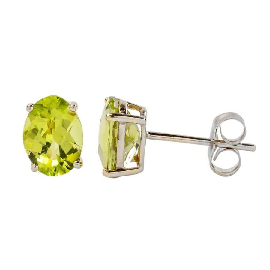 Gem Shopping Cut By Ben Peridot Earrings In 14K | Peridot