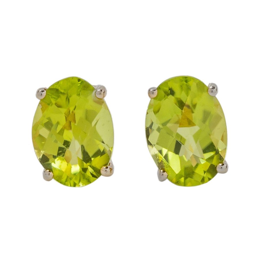 Gem Shopping Cut By Ben Peridot Earrings In 14K | Peridot