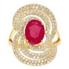 Gem Shopping Effy Ruby And Diamond Ring In 14K | Ruby