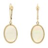 Gem Shopping Opal Drop Earrings In 14K Yellow Gold | Opal