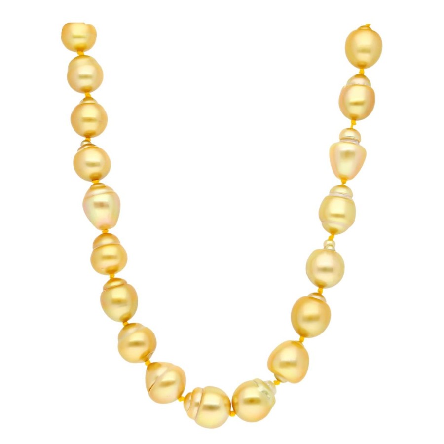 Gem Shopping Cut By Ben Cultured South Sea Pearl Necklace In Sterling Silver | Pearl