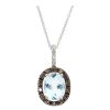 Gem Shopping Effy Aquamarine And Diamond Pendant In 14K | Aquamarine