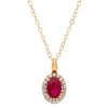 Gem Shopping Cut By Ben Ruby And Diamond Pendant In 18K | Ruby