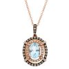 Gem Shopping Effy Aquamarine And Diamond Pendant In 14K | Aquamarine