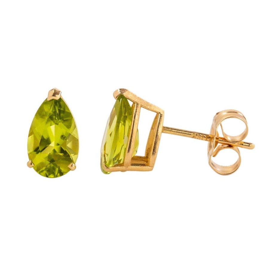 Gem Shopping Cut By Ben Peridot Earrings In 14K | Peridot