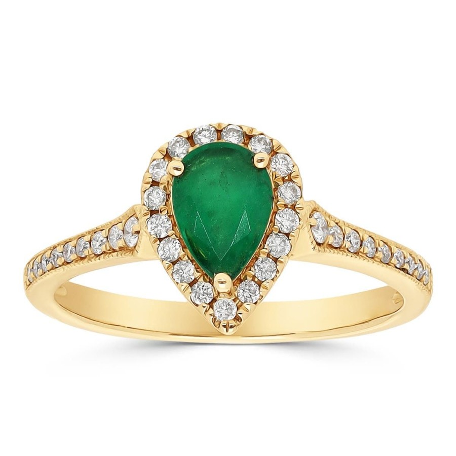 Gem Shopping Cirari Couture Jewels Emerald And Diamond Ring In 14K | Emerald